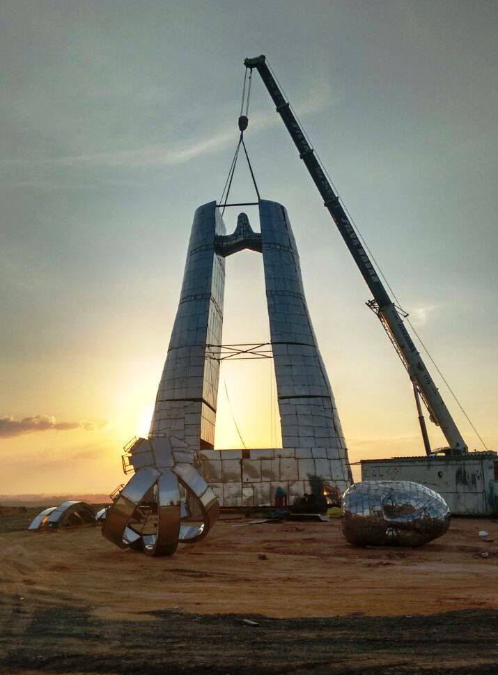 Monumento A nossa Senhora Aparecida fase de construção